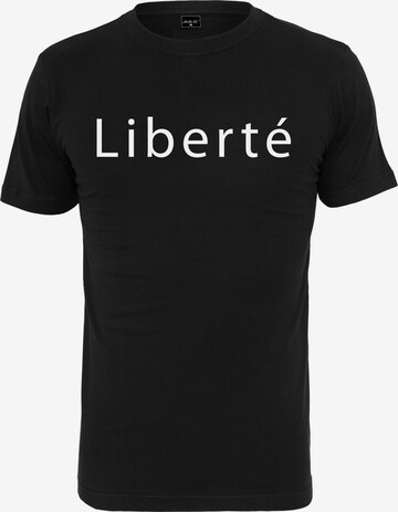 Mister Tee Shirt 'Liberté' in Zwart: voorkant