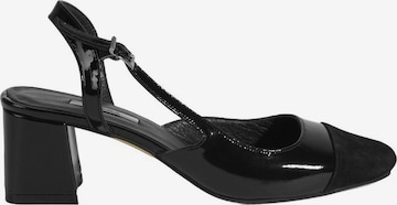 Desa Slingpumps in Schwarz: Vorderseite
