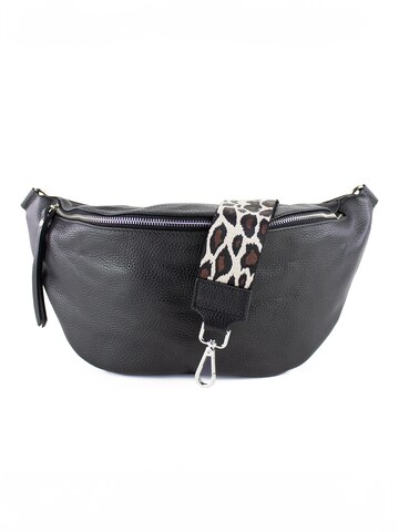 lePelou Fanny Pack 'KITTY' in Black: front