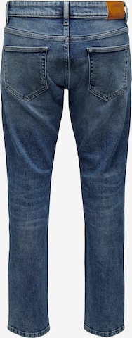 Coupe slim Jean 'WEFT' Only & Sons en bleu