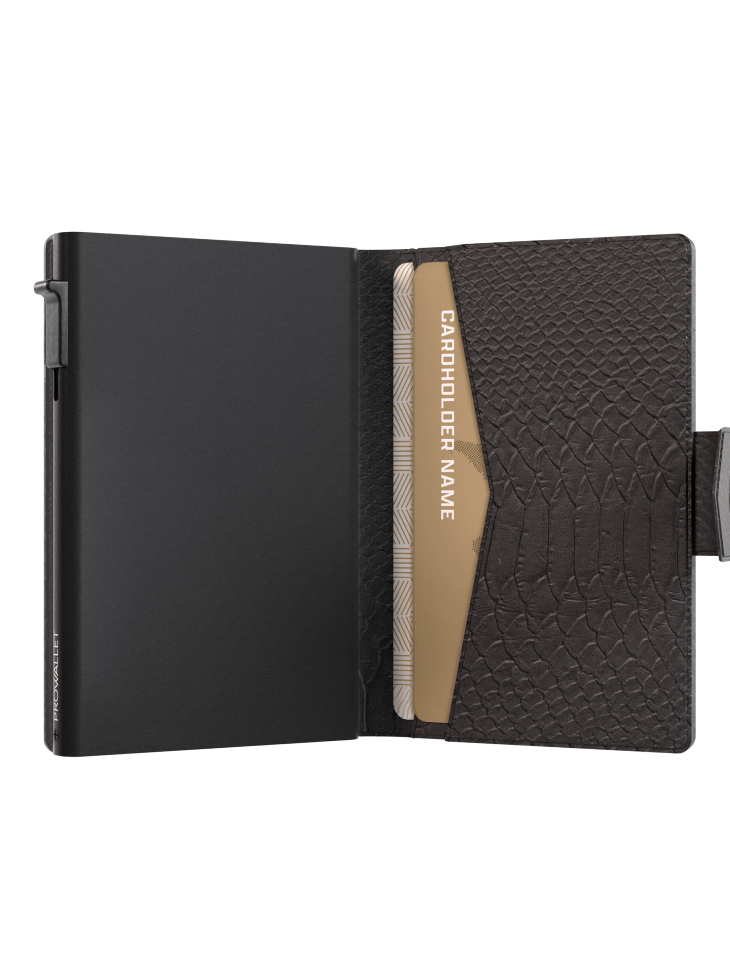 Prowallet Wallet 'Pasjeshouder Plus Snake' in Black