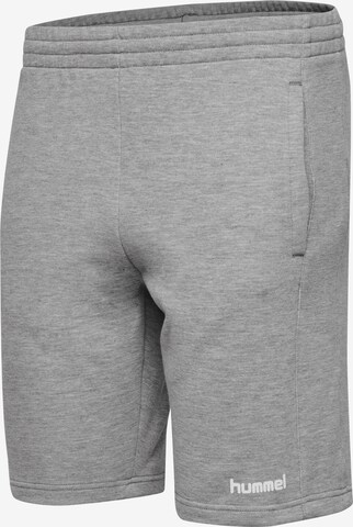 Hummel Regular Workout Pants in Grey: front