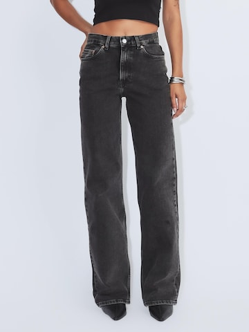 Dr. Denim Regular Jeans 'Echo High Straight' in Zwart