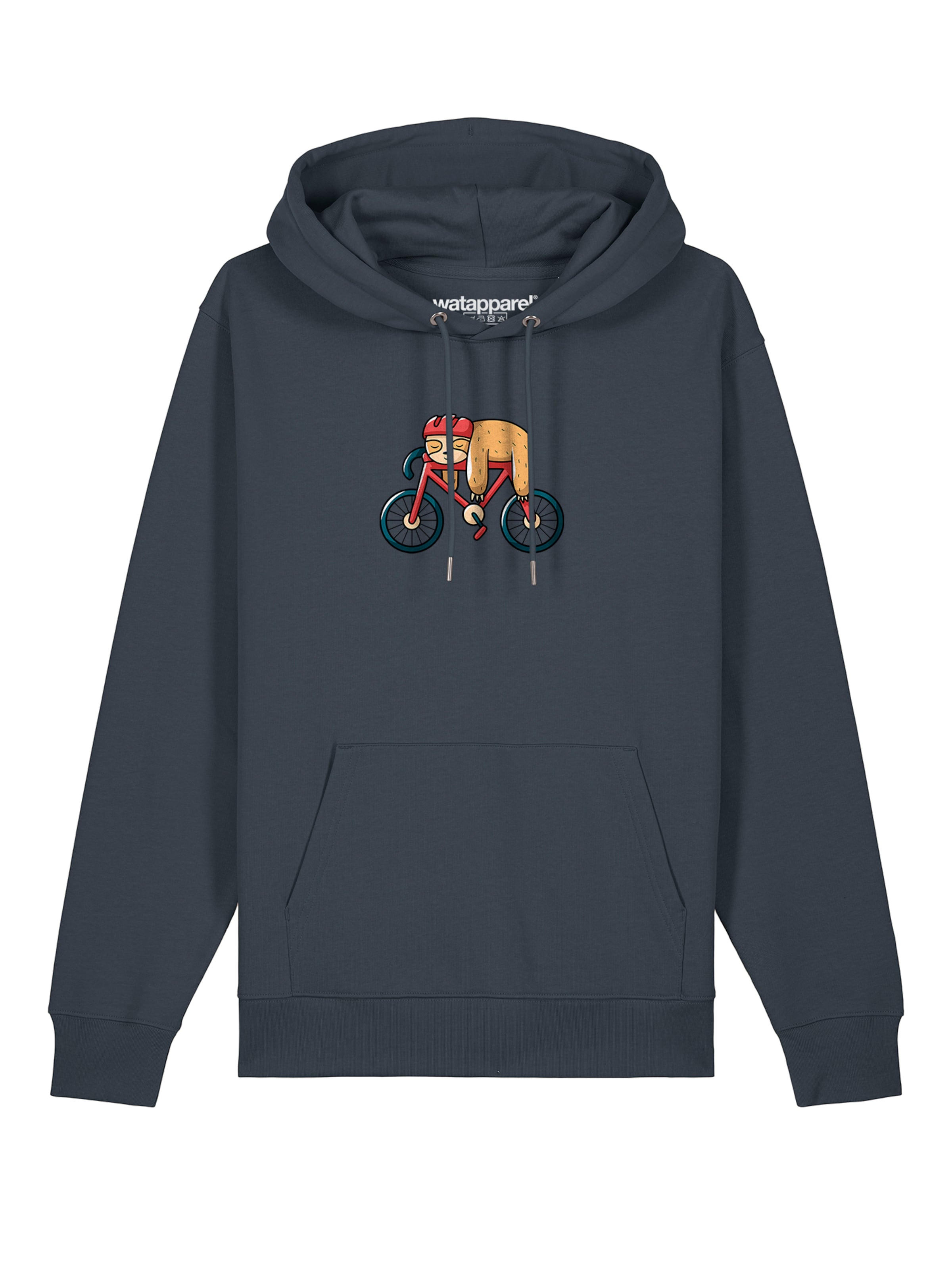 Sweat-shirt ' Sloth ' Watapparel en gris : devant