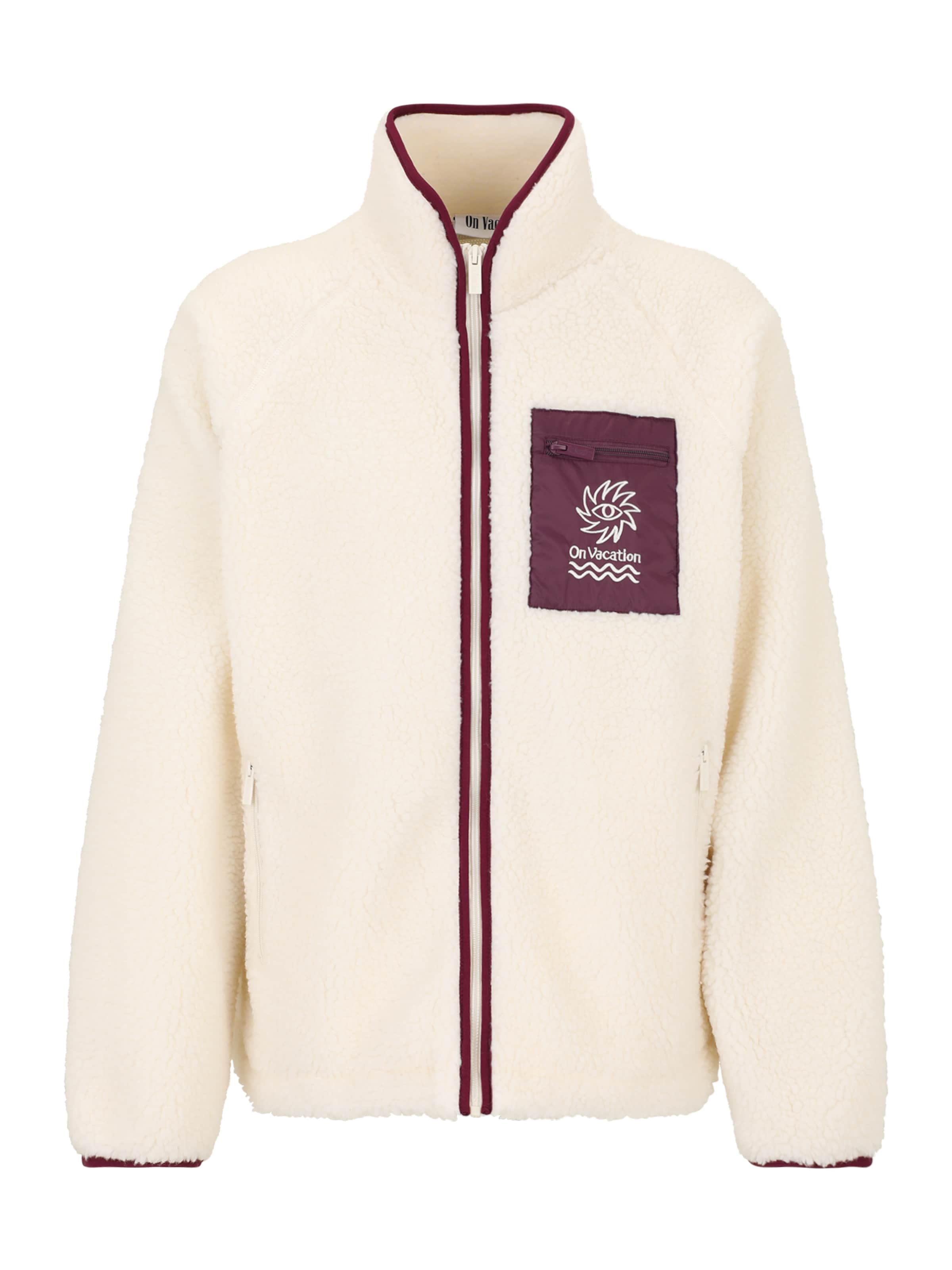 On Vacation Fleece jacket 'Sunshine' in Beige: front