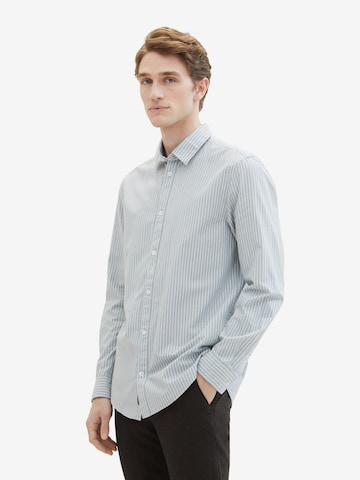 Regular fit Camicia di TOM TAILOR in grigio: frontale