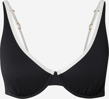 Hauts de bikini HOLLISTER en noir : devant