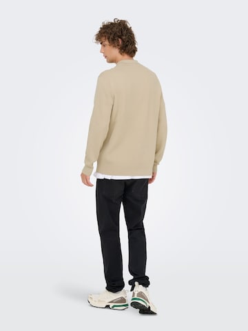 Pull-over 'ONSPHIL' Only & Sons en beige