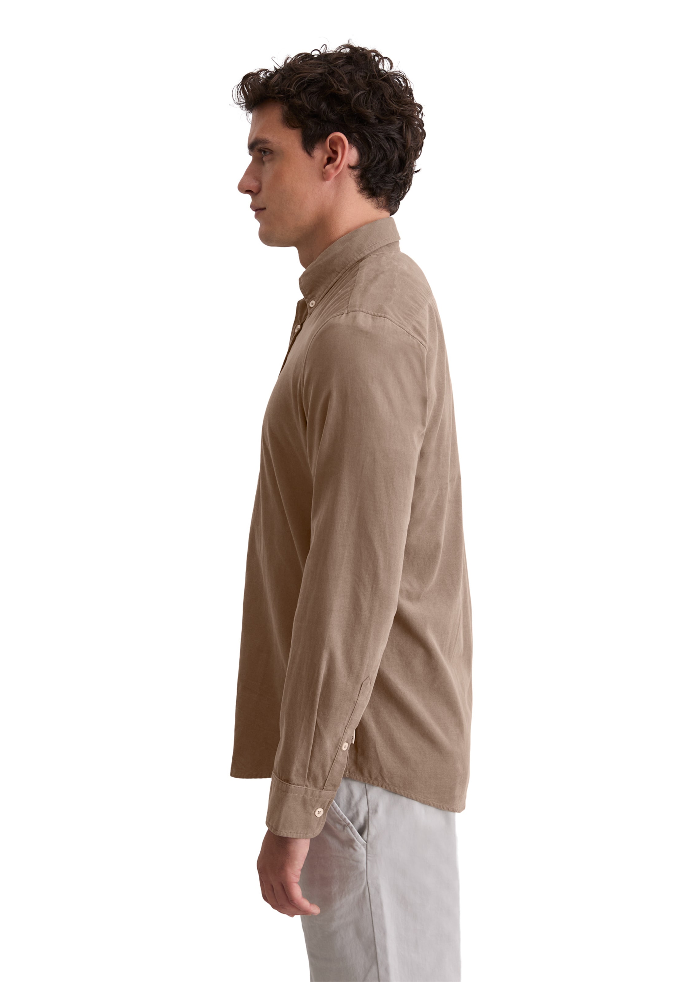 Marc O'Polo Regular fit Overhemd in Bruin