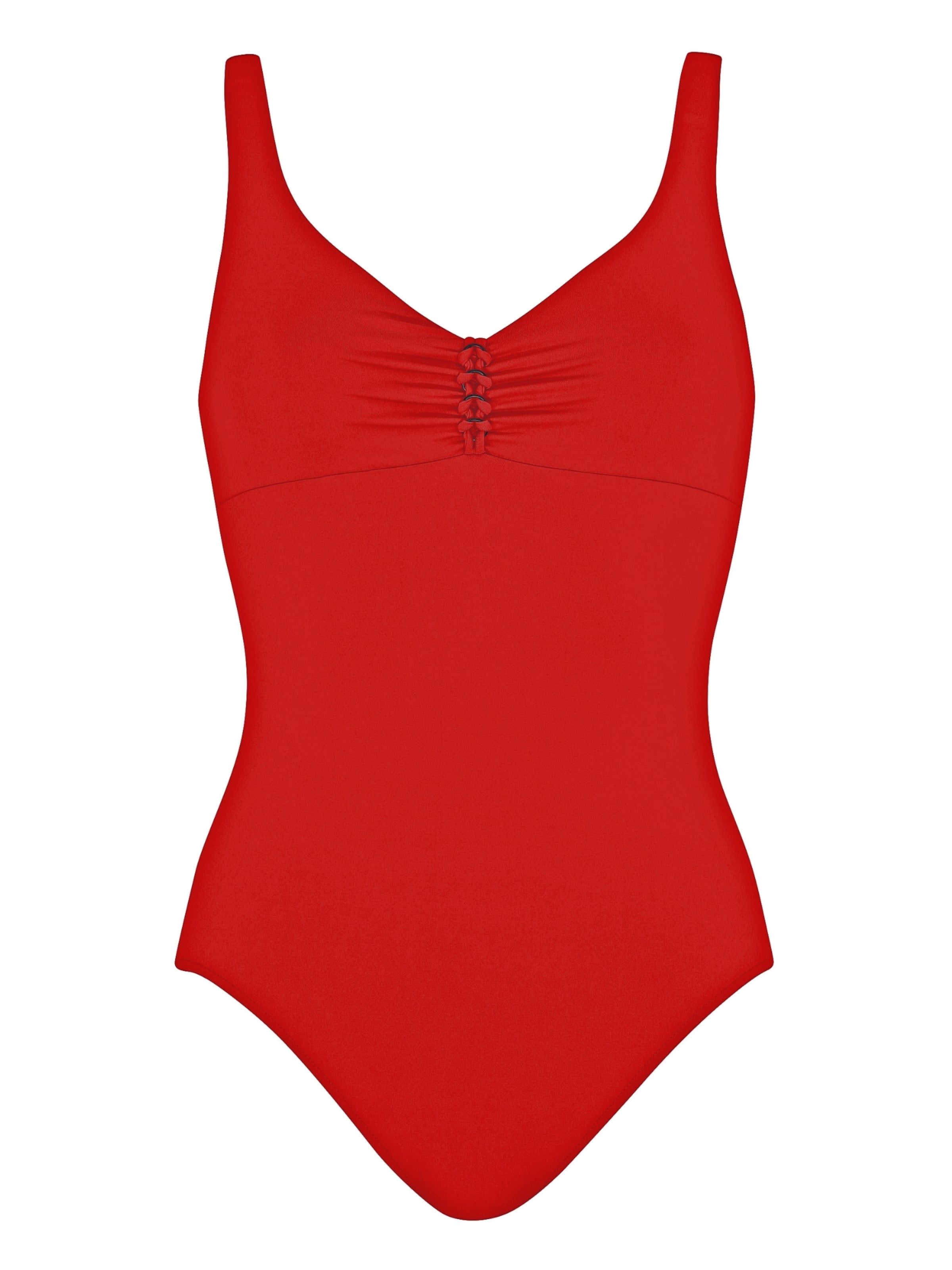 SUNFLAIR Bustier Badeanzug in Rot: Vorderseite