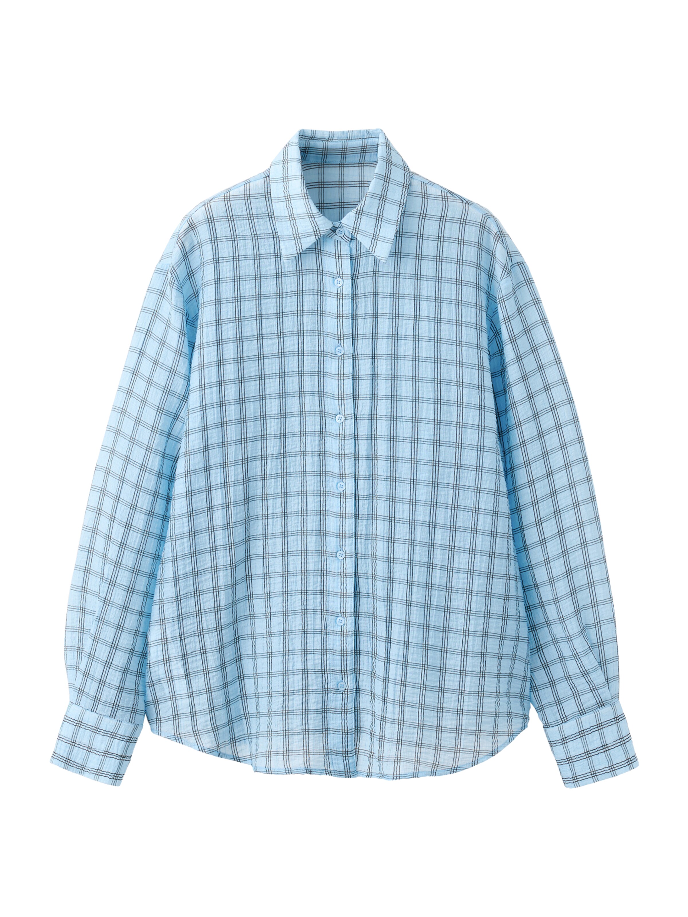 Camicia da donna 'SELENA' in XS MANGO di colore blu chiaro / nero, Visualizzazione prodotti