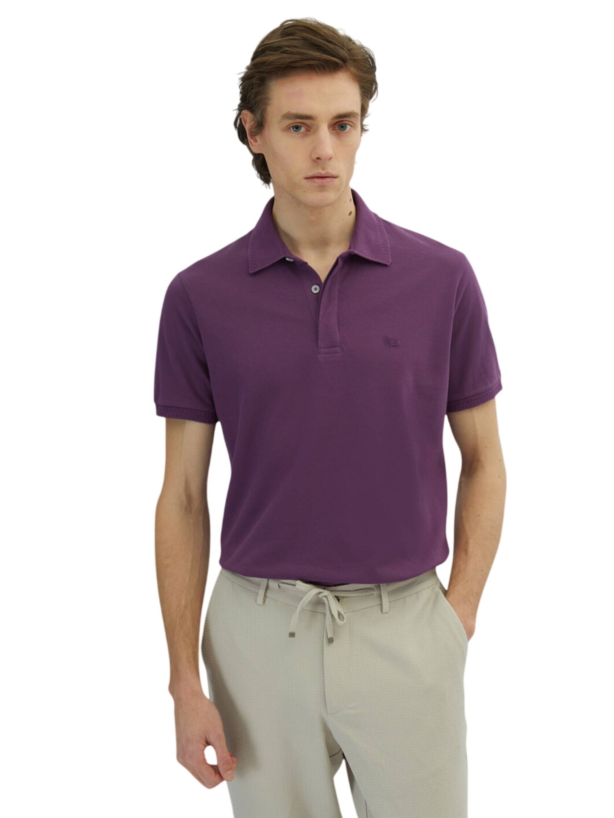 KİP Poloshirt in Lila: Vorderseite