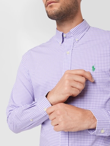 Polo Ralph Lauren Slim Fit Риза в лилав