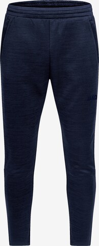 JAKO Tapered Sportbroek 'Challenge' in Blauw: voorkant