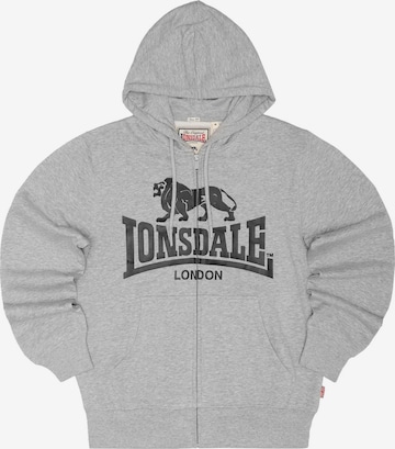 pilka Lonsdale London Džemperis 'Krafty': priekis