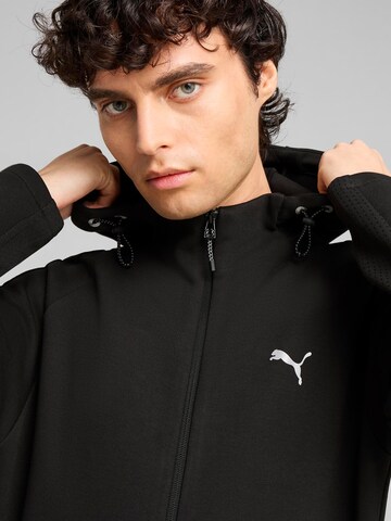 PUMA Αθλητική ζακέτα φούτερ 'Evostripe' σε μαύρο