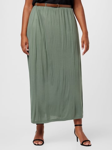 Vero Moda Curve Skirt 'LINN' in Green: front