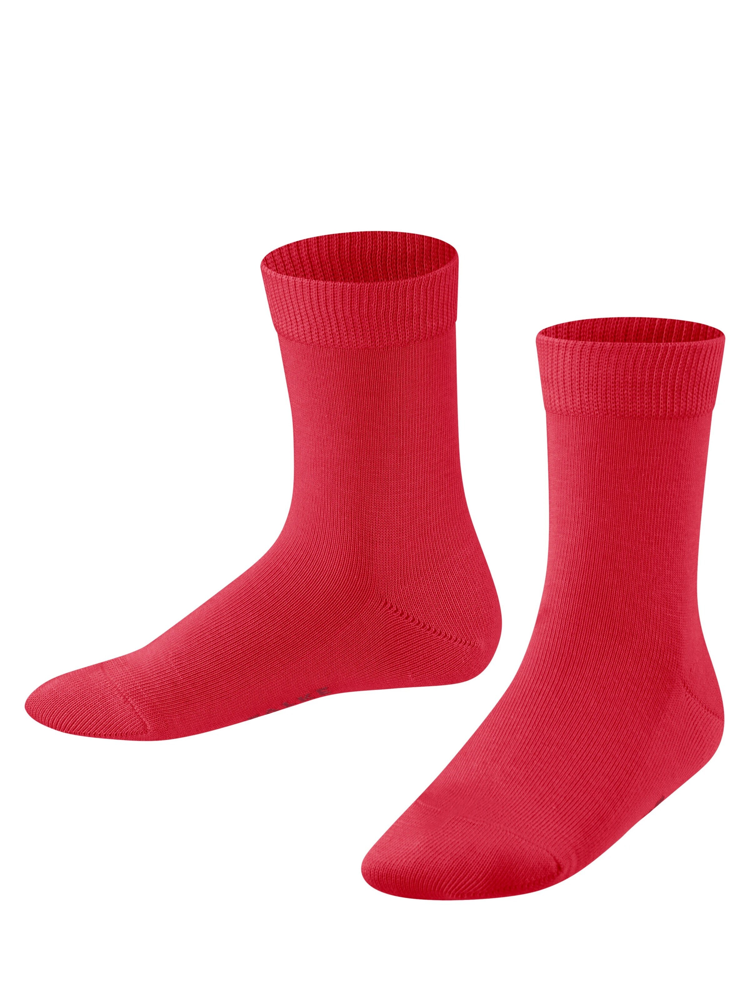 FALKE Socks 'Family' in Red: front