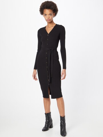 Wallis Knitted dress in Black: front