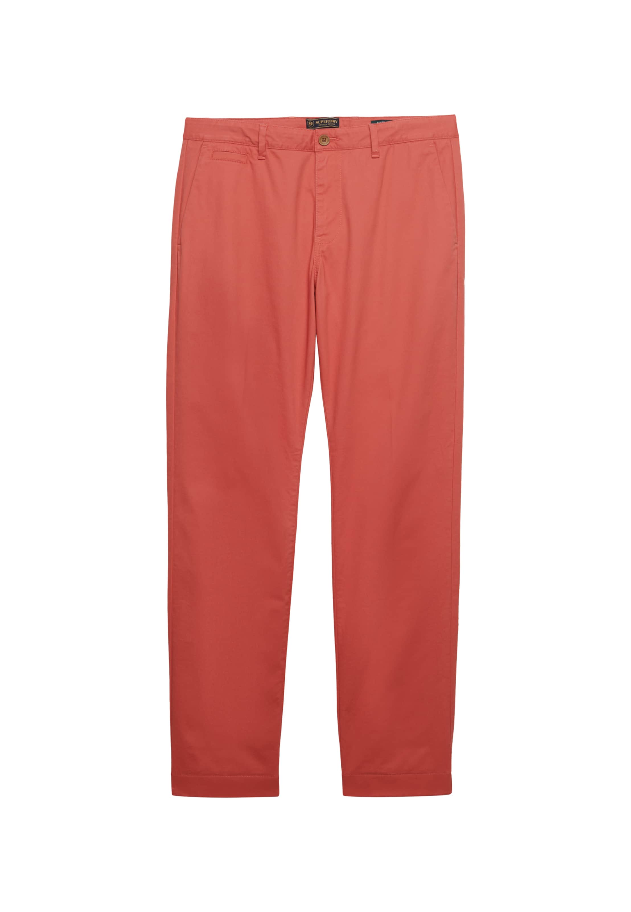 Pantalon chino 'Premium' Superdry & Co en rouge : devant