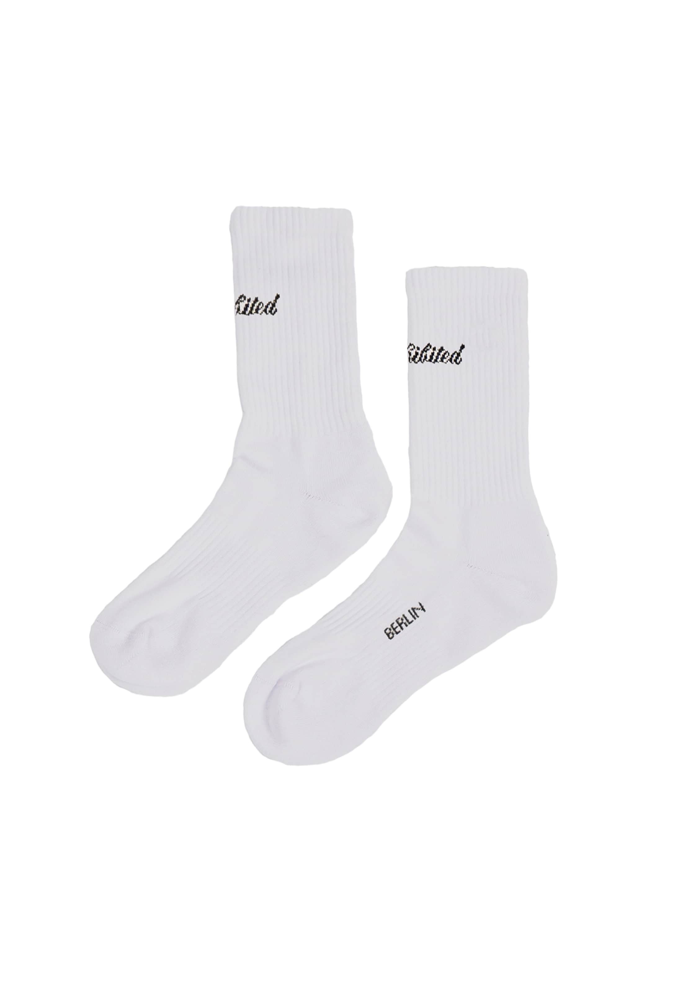 Chaussettes Prohibited en blanc