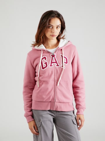 GAP Sweatjacke in Pink: predná strana