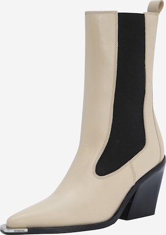 BRONX Chelsea Boots 'New-Kole' in Beige: front