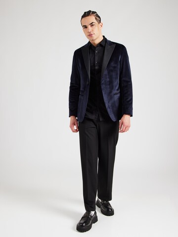 Karl Lagerfeld - Ajuste estrecho Chaqueta saco 'FORTUNE' en azul