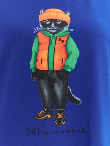 Cat e Lolette Shirt 'Hoodie Cat' in Blue