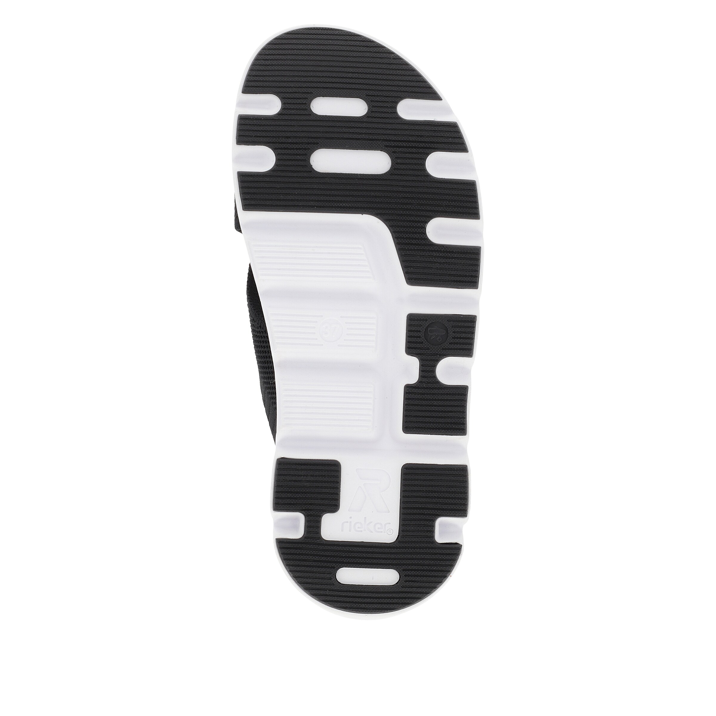 Rieker Sport Pantolette in Schwarz