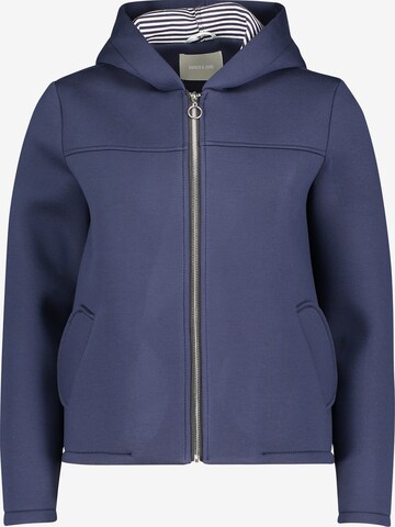 Amber & June Zip-Up Hoodie in Blue