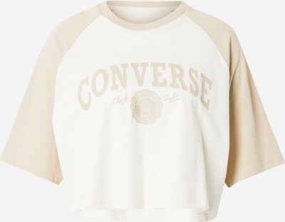 CONVERSE Shirts 'CHUCK' i mørkebeige / naturhvid, Produktvisning