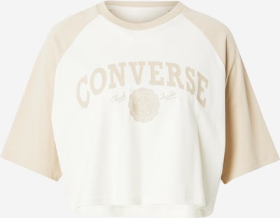 CONVERSE T-shirt 'CHUCK' i mörkbeige / naturvit, Produktvy