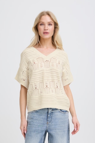 Pull-over b.young en beige : devant