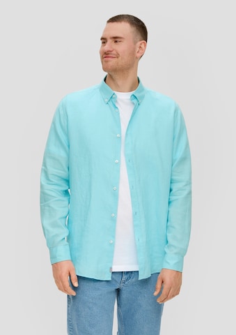 Coupe regular Chemise s.Oliver en bleu : devant