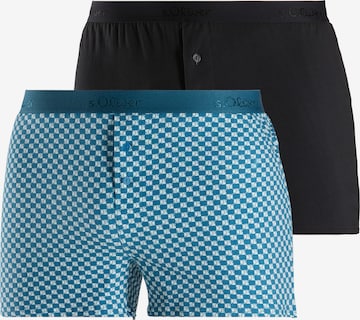 s.Oliver Boxershorts i grön: framsida