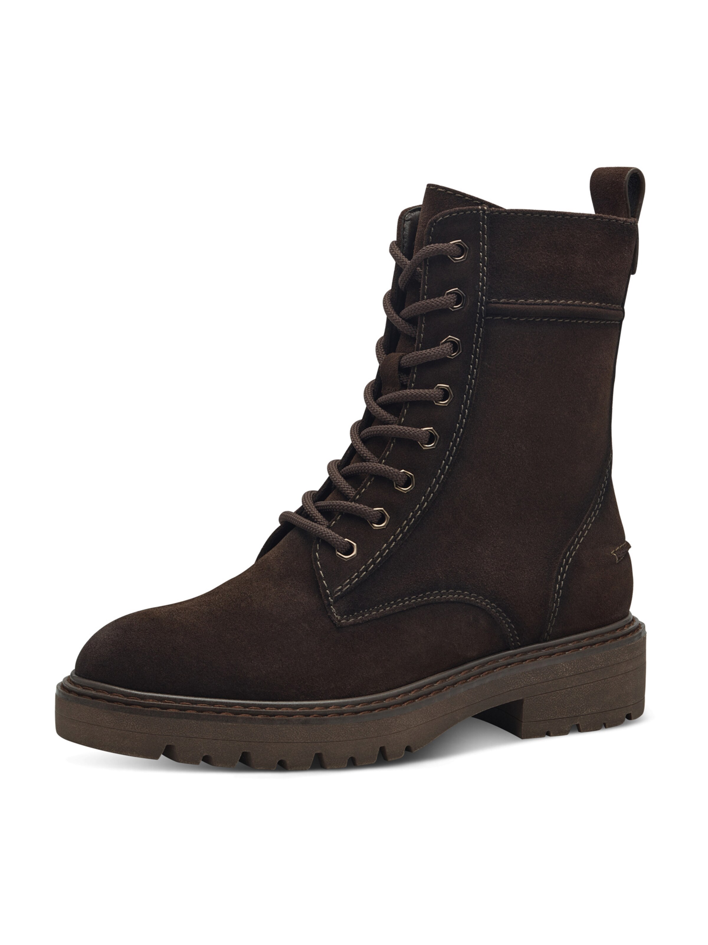 Tamaris Veterlaarsjes in Bruin: voorkant