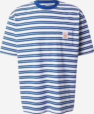 zils LEVI'S ® T-Krekls 'Workwear Tee': no priekšpuses