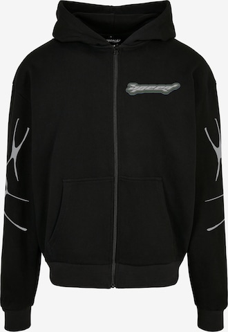 MT Upscale Zip-Up Hoodie in Black: front