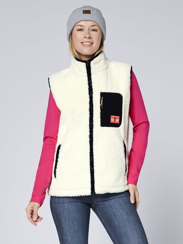 CHIEMSEE Vest ' aus kuscheligem Sherpa-Fleece ' in White: front