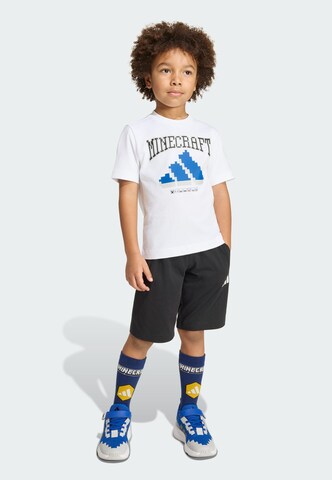 ADIDAS SPORTSWEAR Trainingspak 'Adidas x Minecraft' in Wit: voorkant