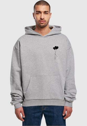 Merchcode Sweatshirt 'Love In The Air' in Grey: front