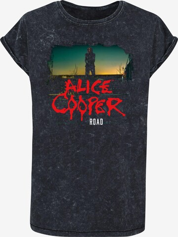 Merchcode Shirt 'Alice Cooper - Back Road' in Schwarz: predná strana
