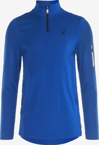 Spyder Functioneel shirt in Blauw: voorkant