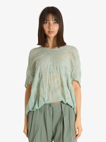 Semicouture Blouse 'Maddalena' in Green: front