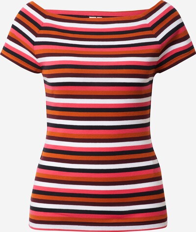 QS by s.Oliver Shirt in Lobster / Light pink / Black / White, Item view