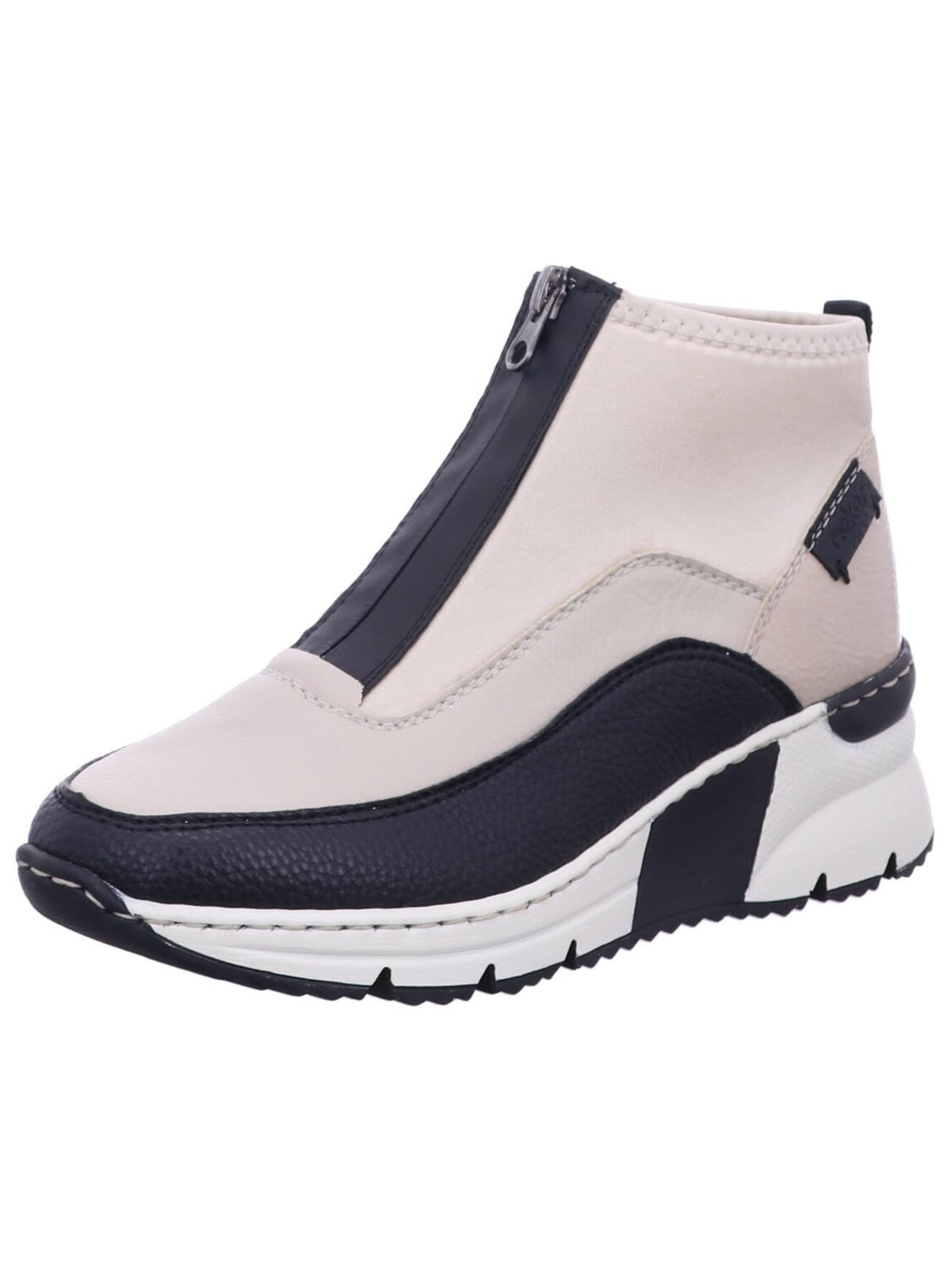 Rieker Boots 'Stiefel Damen N6352 60 Leder-Mix in beige' in Beige: voorkant