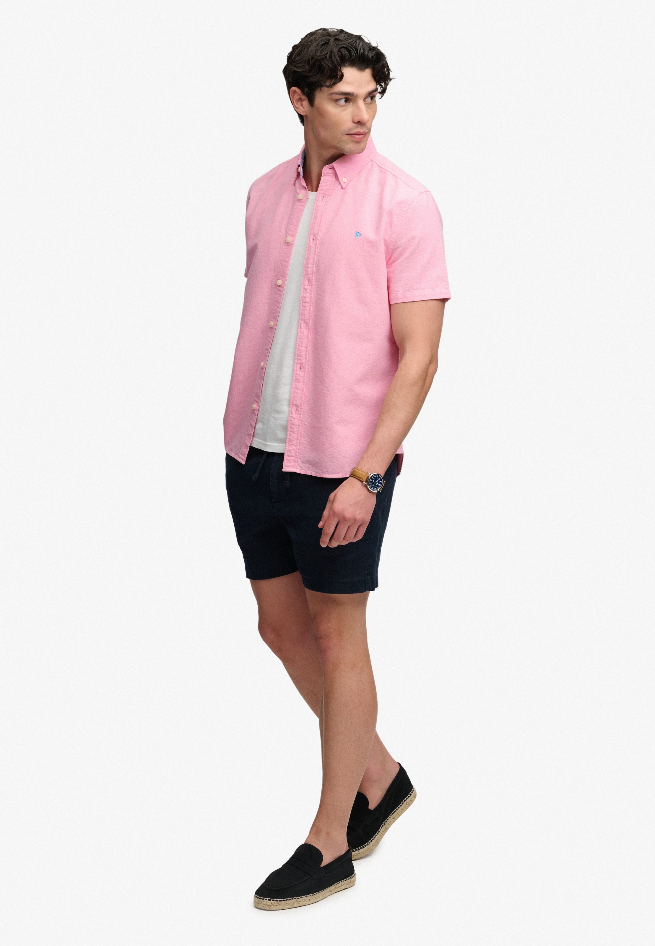 Superdry & Co Regular fit Button Up Shirt in Pink