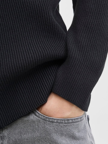 JACK & JONES Gebreid vest in Zwart