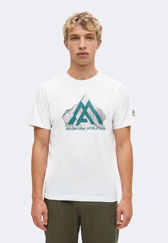 T-Shirt 'TOPOGRAPHIC' THE NORTH FACE en blanc : devant